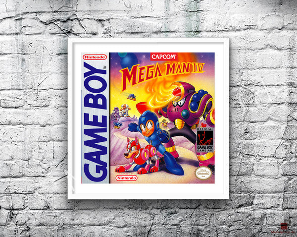 Megaman Iv Game Style Inspired Retro Gaming Poster
