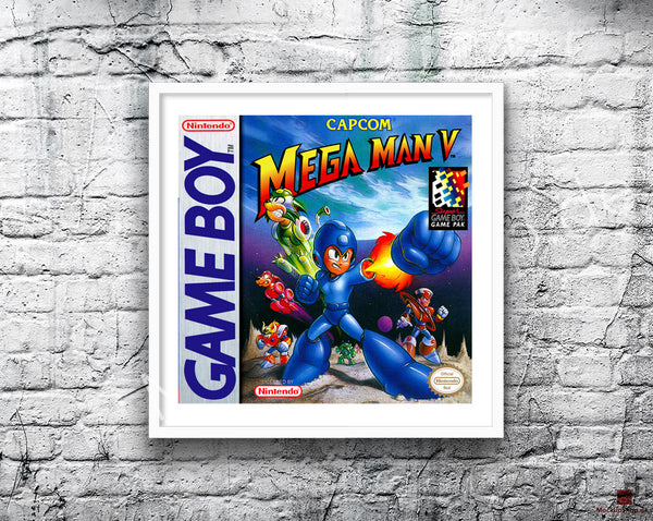 Megaman V Game Style Inspired Retro Gaming Poster