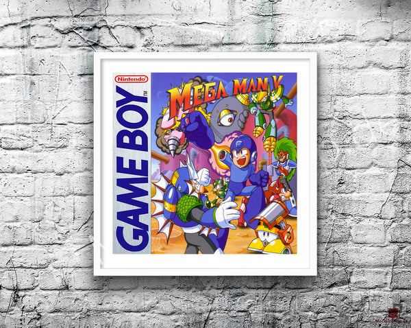 Megaman V 2 Game Style Inspired Retro Gaming Poster