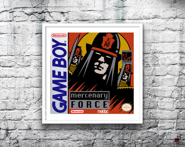 Mercenary Force Game Style Inspired Retro Gaming Poster