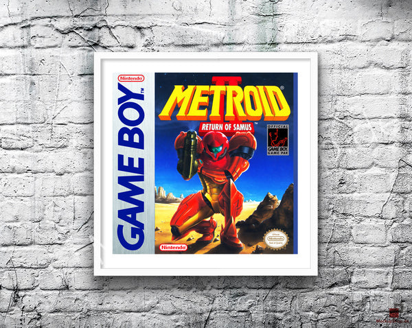Metroid Ii Return Of Samus Game Style Inspired Retro Gaming Poster