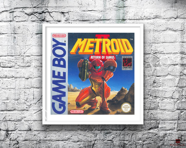 Metroid Ii Return Of Samus Au Game Style Inspired Retro Gaming Poster