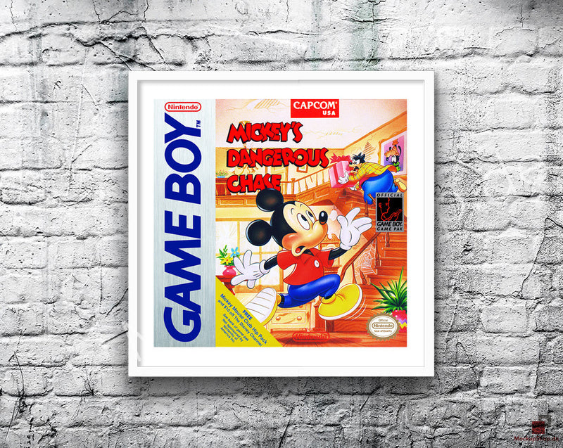 Mickeys Dangerous Chase Game Style Inspired Retro Gaming Poster A2 A3 Or A4