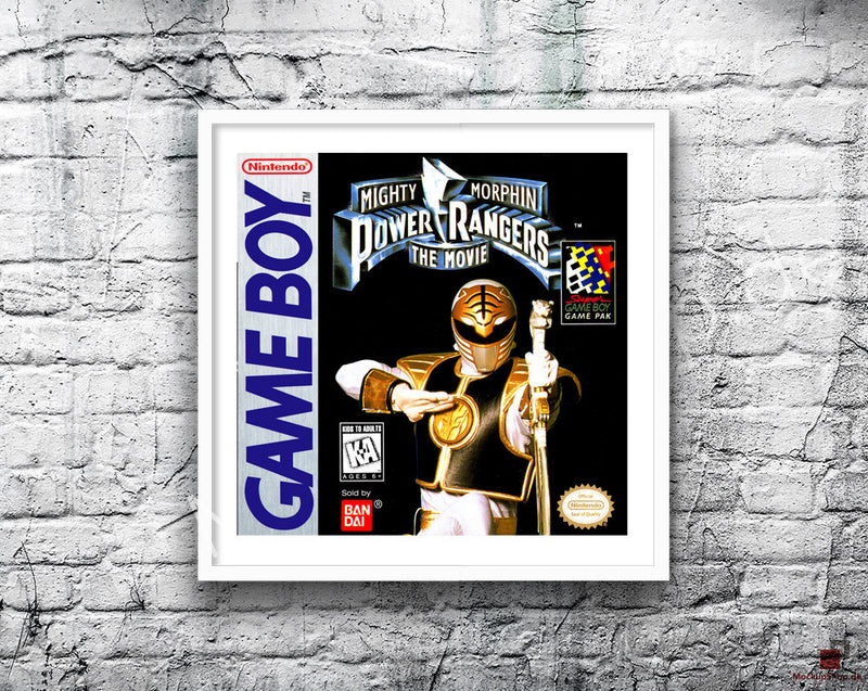 Mighty Morphin Power Rangers The Movie Game Style Inspired Retro Gaming Poster A2 A3 Or A4