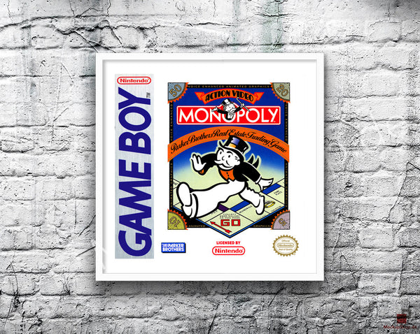 Monopoly Game Style Inspired Retro Gaming Poster
