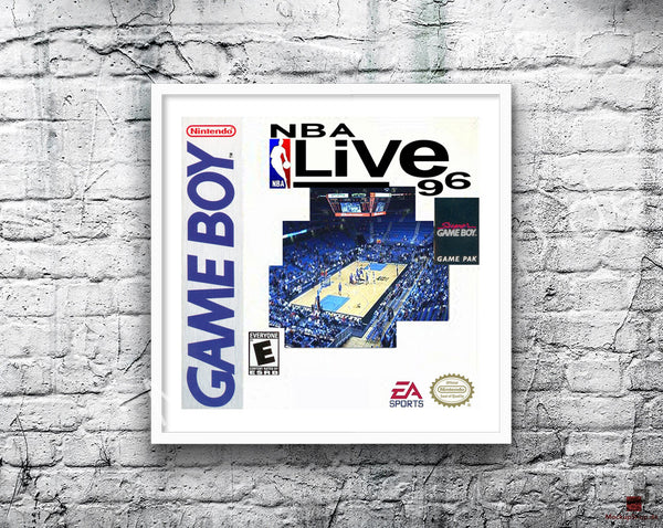 Nba Live 96 Game Style Inspired Retro Gaming Poster