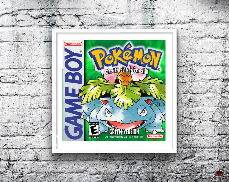 Pokemon Green 2 Game Style Inspired Retro Gaming Poster A2 A3 Or A4