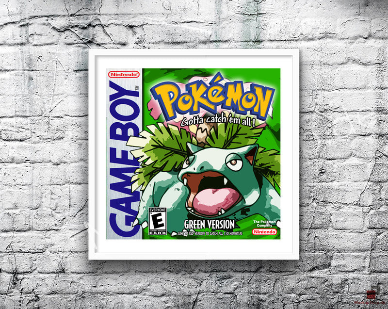 Pokemon Green 3 Game Style Inspired Retro Gaming Poster A2 A3 Or A4