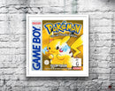 Pokemon Yellow Au Game Style Inspired Retro Gaming Poster A2 A3 Or A4