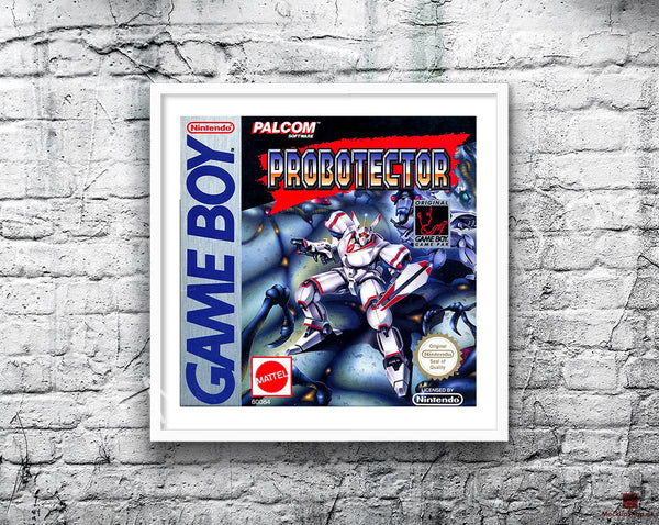 Probotector It Game Style Inspired Retro Gaming Poster