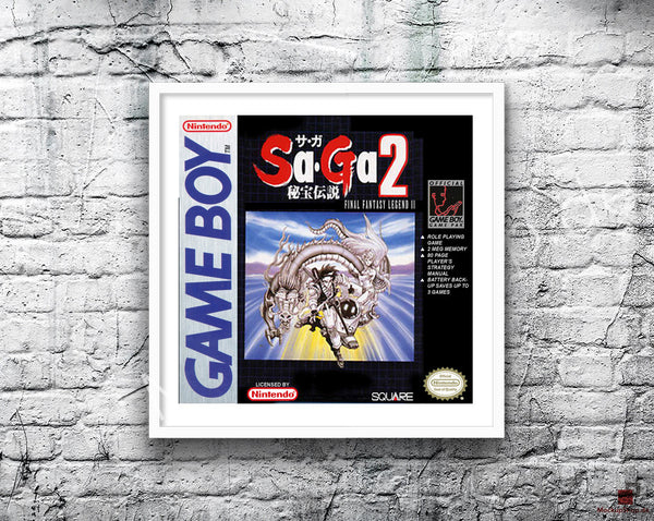 Saga02 Jp Game Style Inspired Retro Gaming Poster