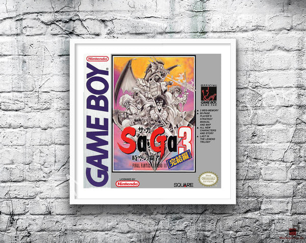 Saga03 Jp Game Style Inspired Retro Gaming Poster