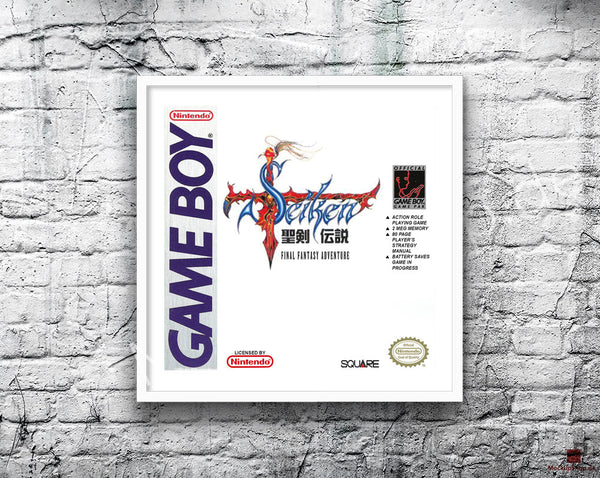 Seikendensetsu Jp Game Style Inspired Retro Gaming Poster