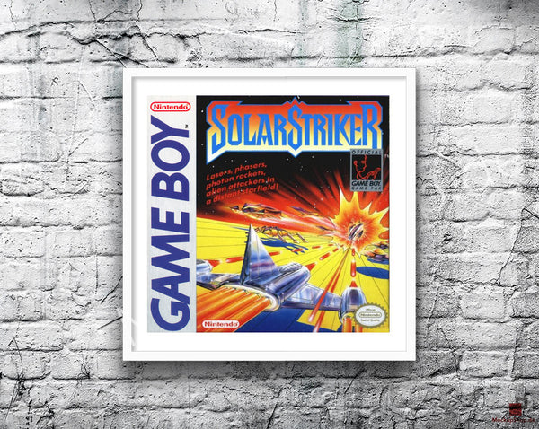 Solar Striker Game Style Inspired Retro Gaming Poster