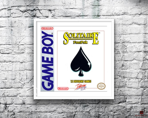 Solitaire Funpack Game Style Inspired Retro Gaming Poster