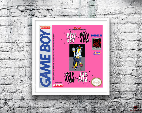 Spy Vs Spy Game Style Inspired Retro Gaming Poster