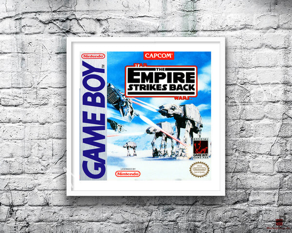 Starwars Empire Strikes Back Game Style Inspired Retro Gaming Poster