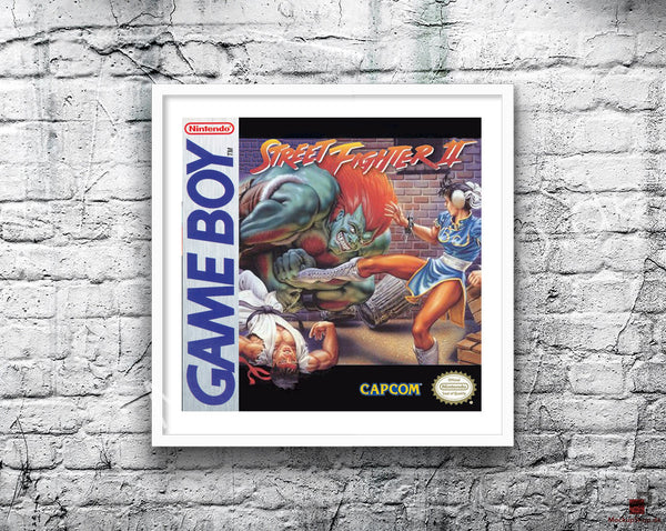 Street Fighter 2 Game Style Inspired Retro Gaming Poster