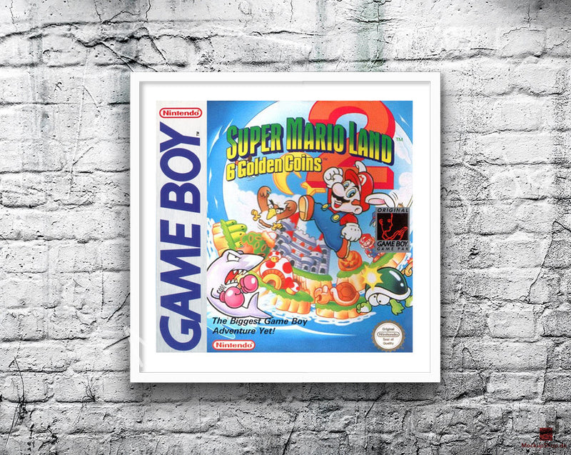 Super Mario L And 2 Six Golden Coins Game Style Inspired Retro Gaming Poster A2 A3 Or A4