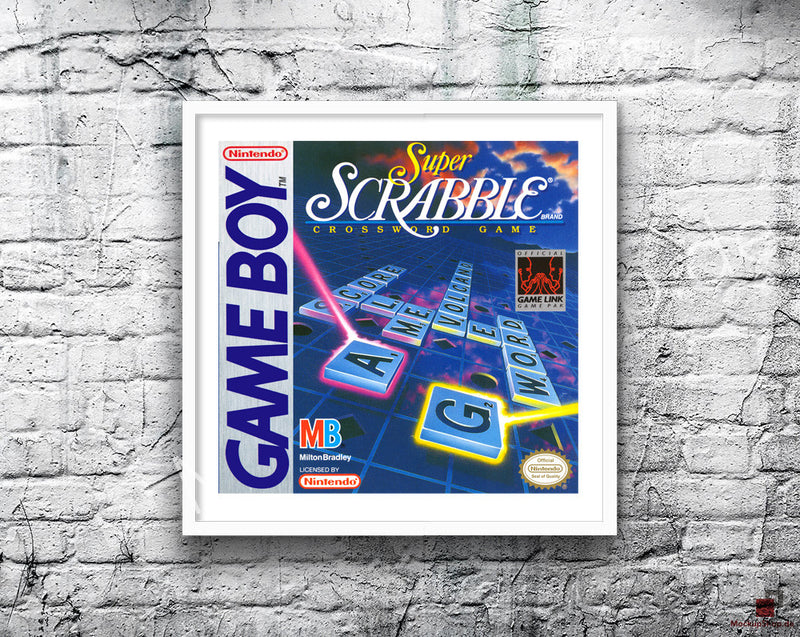 Super Scrabble Game Style Inspired Retro Gaming Poster A2 A3 Or A4