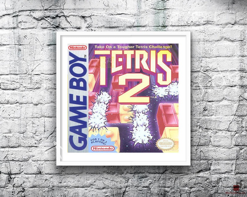 Tetris 2 Game Style Inspired Retro Gaming Poster A2 A3 Or A4