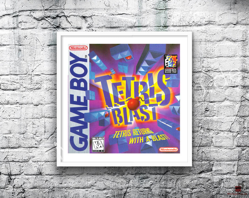 Tetris Blast Game Style Inspired Retro Gaming Poster A2 A3 Or A4