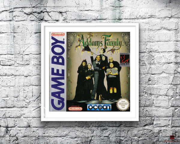 The Addams Family Game Style Inspired Retro Gaming Poster