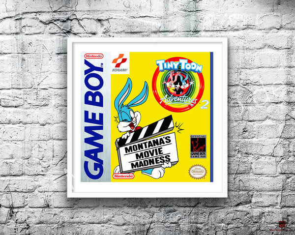 Tiny Toon Adventures 2 Game Style Inspired Retro Gaming Poster