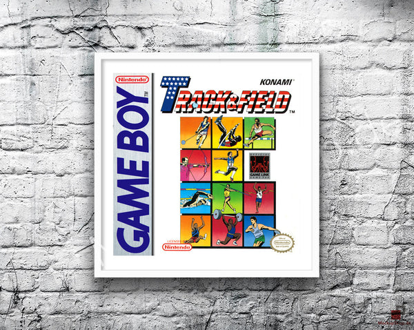 Track And Field Game Style Inspired Retro Gaming Poster