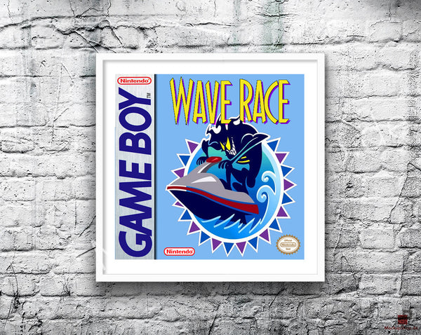 Waverace 3 Game Style Inspired Retro Gaming Poster