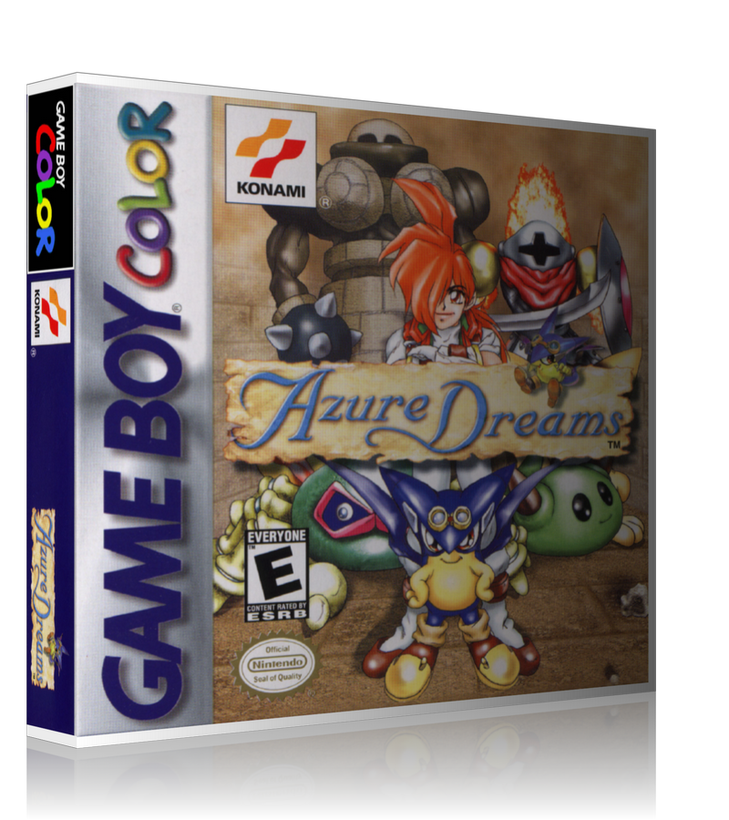 Gameboy Color Azure Dreams Game Cover To Fit A UGC Style Replacement Game Case