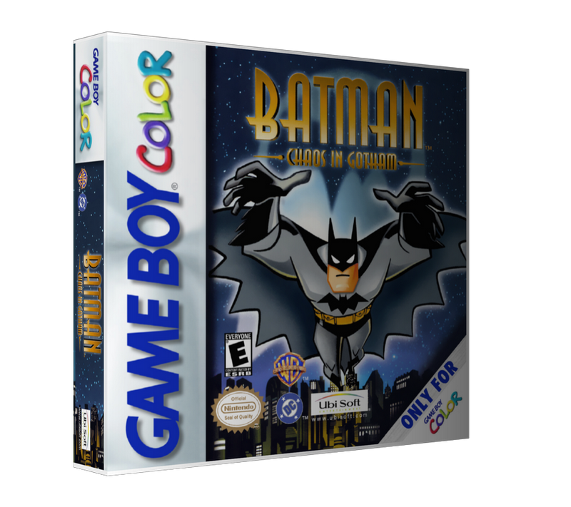 Gameboy Colour Batman chaos in gotham Retro Game REPLACEMENT GAME Case Or Cover