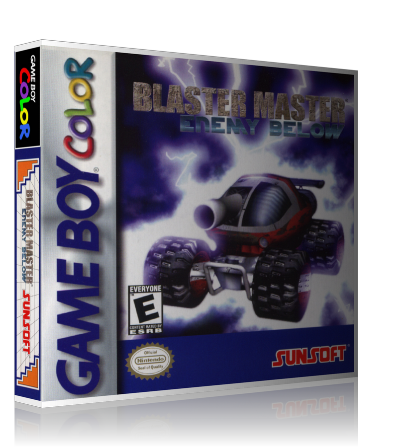 Gameboy Color Blaster Master Enemy Below Game Cover To Fit A UGC Style Replacement Game Case