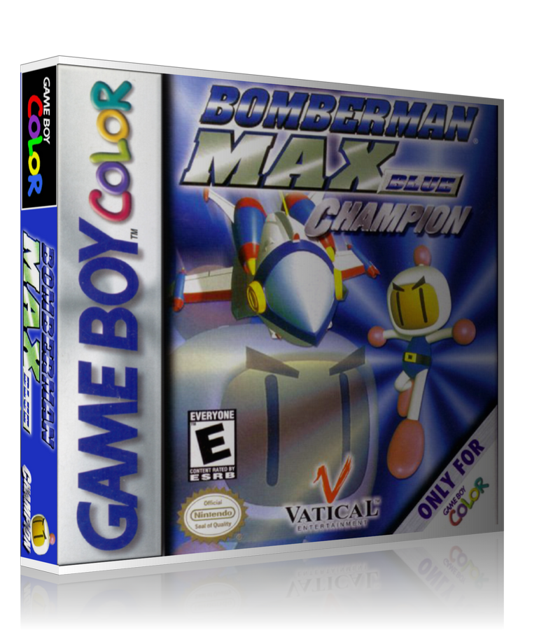 Gameboy Color Bomberman Max Blue Champion Game Cover To Fit A UGC Style Replacement Game – Gameboy Color Case product image 1
