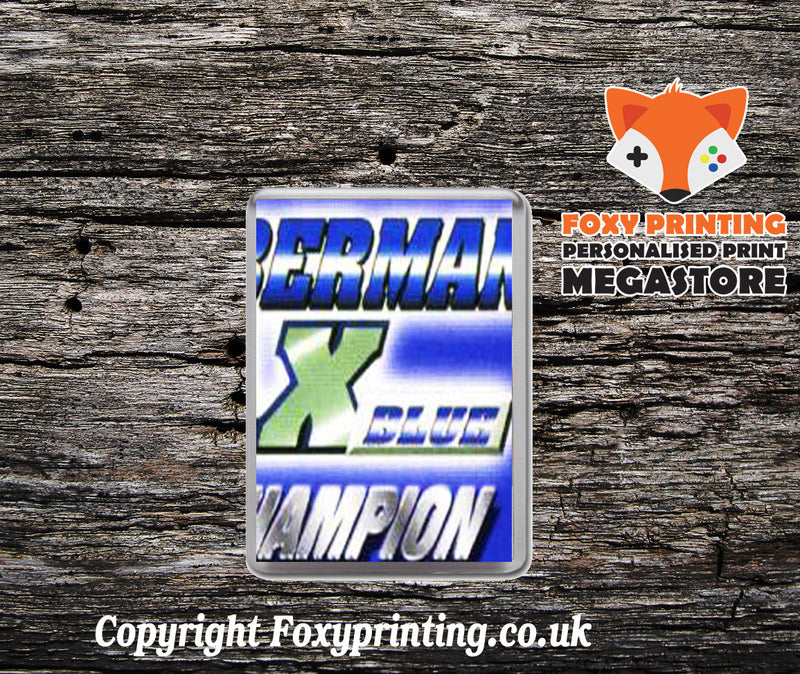 Bomberman Max Blue Retro Gaming Magnet