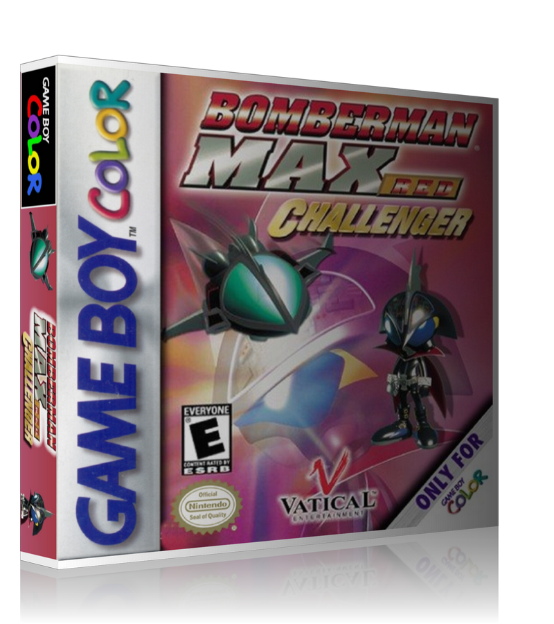 Gameboy Color Bomberman Max Red Challenger Game Cover To Fit A UGC Style Replacement Game Case