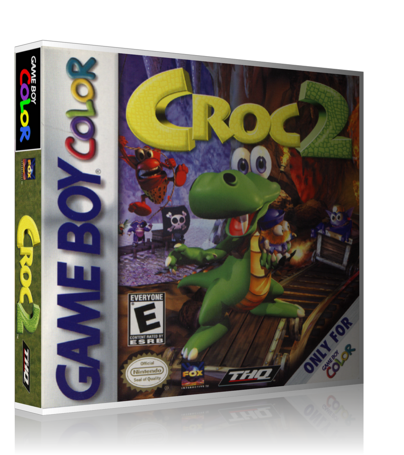 Gameboy Color Croc 2 Game Cover To Fit A UGC Style Replacement Game Case – Gameboy Color Case product image 1