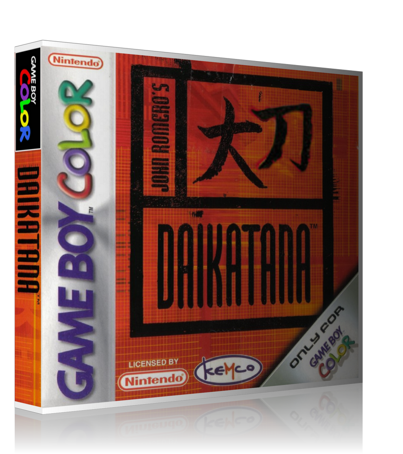 Gameboy Colour Daikatana Retro Game REPLACEMENT GAME Case Or Cover