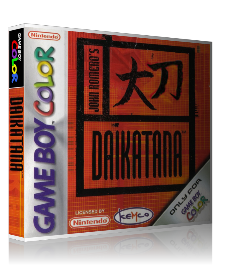 Gameboy Color Daikatana Game Cover To Fit A UGC Style Replacement Game Case