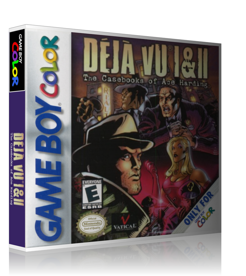 Gameboy Color Deja Vu 1 And 2 Game Cover To Fit A UGC Style Replacement Game Case – Gameboy Color Case product image 1