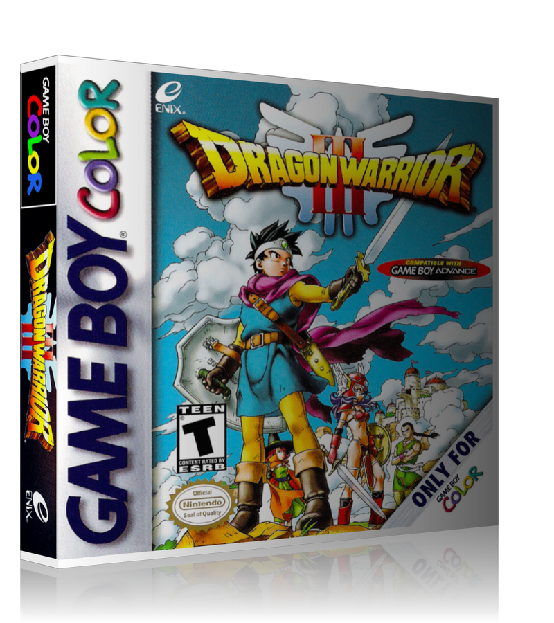 Gameboy Colour Dragon warrior 3 Retro Game REPLACEMENT GAME Case Or Cover