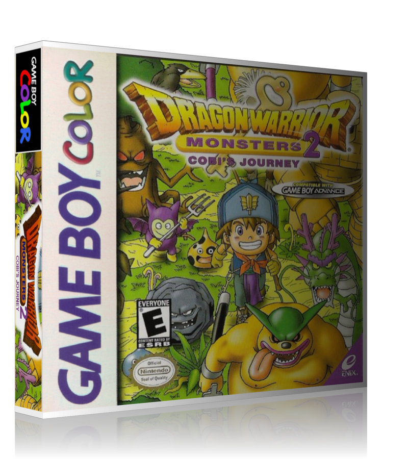 Gameboy Colour Dragon warrior monsters 2 cobis journey Retro Game REPLACEMENT GAME Case Or Cover