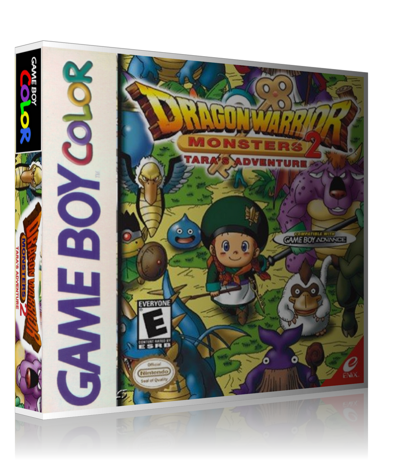 Gameboy Colour Dragon warrior Monsters 2 Taras Adventure Retro Game REPLACEMENT GAME Case Or Cover
