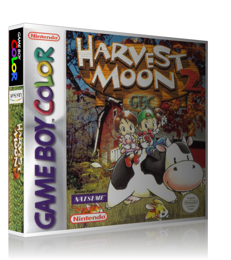Gameboy Color Harvest Moon 2 Game Cover To Fit A UGC Style Replacement Game Case