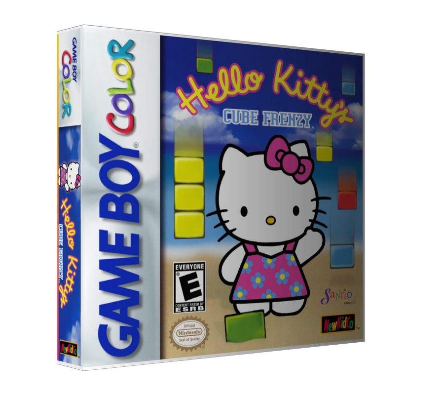 Gameboy Color Hello Kittys Cube Frenzy Game Cover To Fit A UGC Style Replacement Game Case – Gameboy Color Case product image