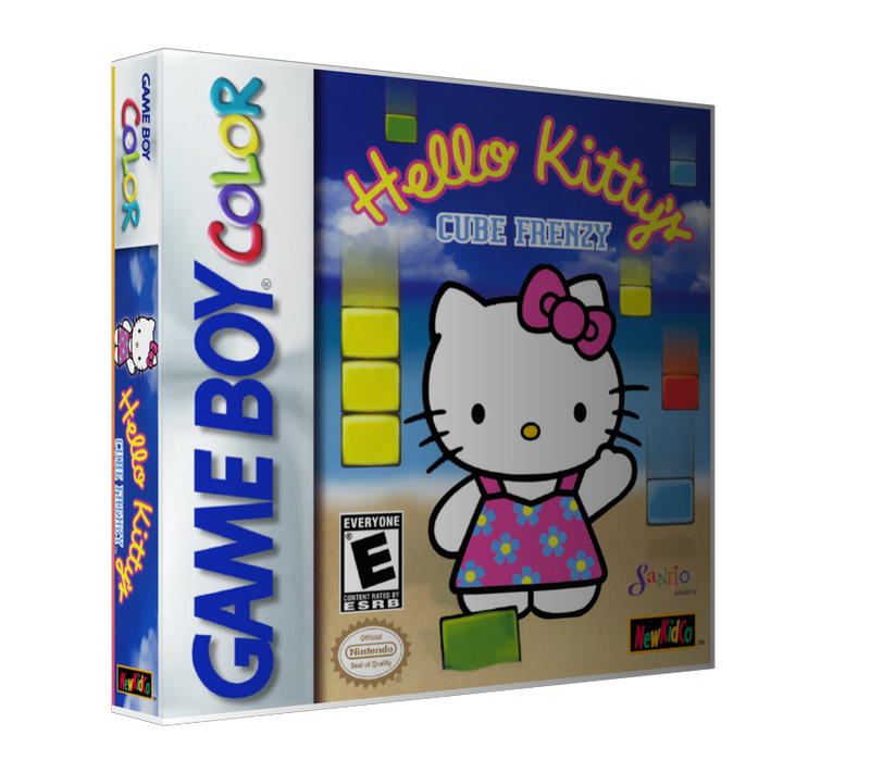 Gameboy Colour Hello kittys cube frenzy Retro Game REPLACEMENT GAME Case Or Cover