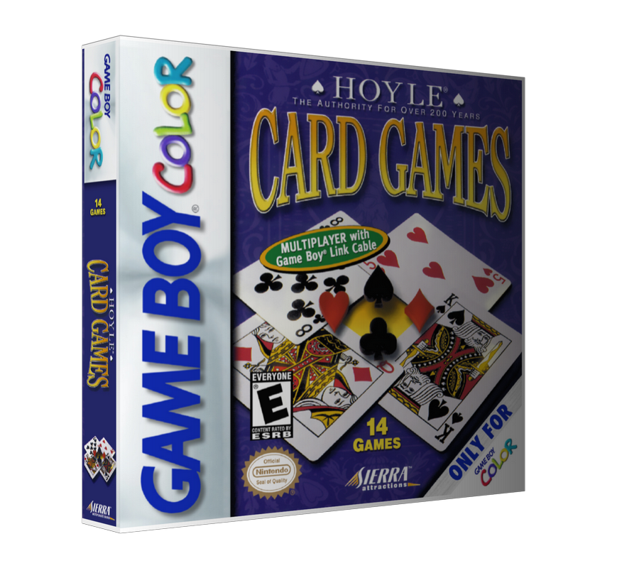 Gameboy Color Hoyle Card Games Game Cover To Fit A UGC Style Replacement Game Case – personalised card product image 1
