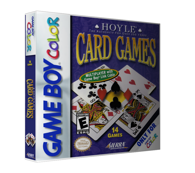 Gameboy Color Hoyle Card Games Game Cover To Fit A UGC Style Replacement Game Case