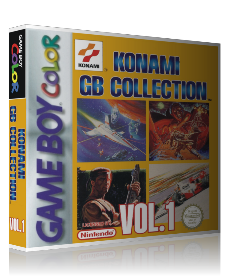 Gameboy Color Konami GB Collection Vol.1 Game Cover To Fit A UGC Style Replacement Game Case