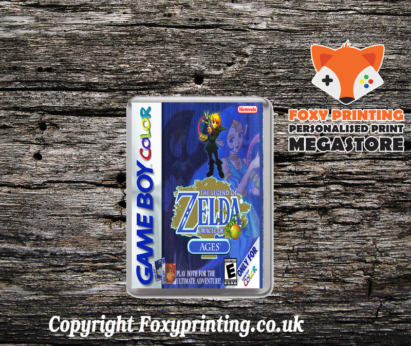 Legend of Zelda Oracle of Ages 4 Retro Gaming Magnet